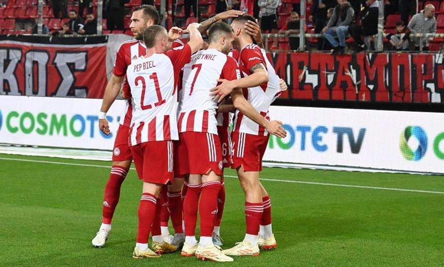 Super League: Ξέσπασμα με πεντάρα για Ολυμπιακό thumb