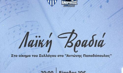 Λαϊκή βραδιά στο οίκημα του Συλλόγου της Ανόρθωσης (λεπτομέρειες) thumb