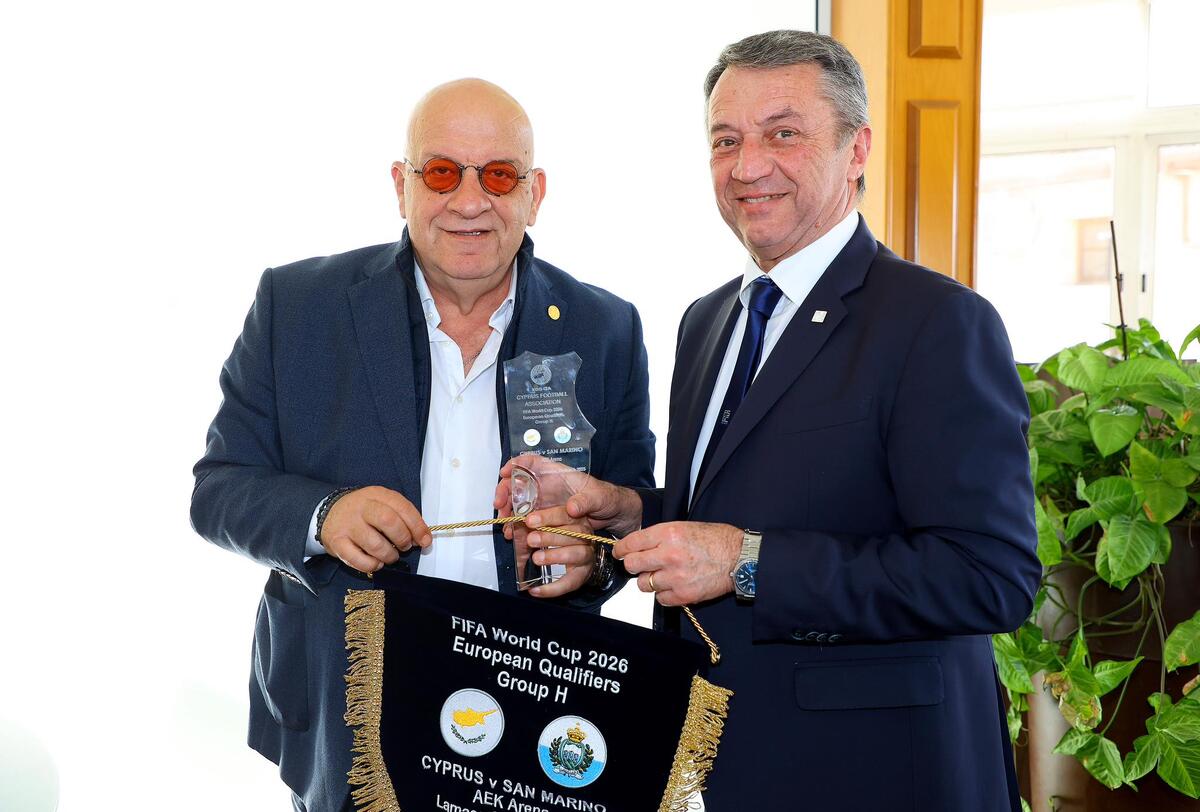 Δεξίωση της ΚΟΠ προς τιμήν της αποστολής του Σαν Μαρίνο! (ΦΩΤΟΣ) thumb
