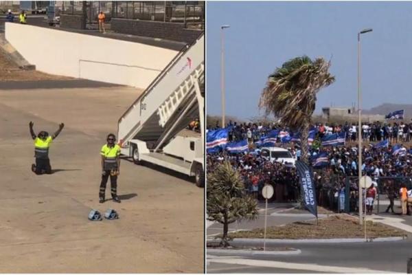Έφτασαν οι ήρωες: Απίθανη υποδοχή στην αποστολή του Πράσινου Ακρωτηρίου από χιλιάδες συμπατριώτες τους! image