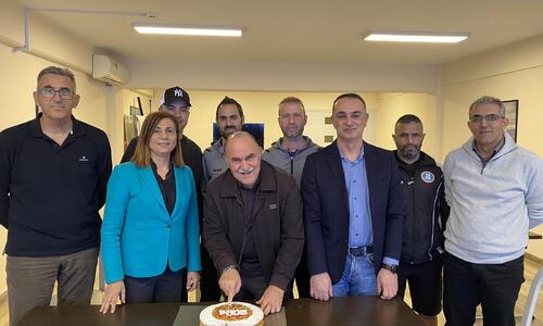 Στην κοπή της βασιλόπιτας του ΑΓΟ Λεμεσού και της Εθνικής Φρουράς ο Ανδρέας Μιχαηλίδης thumb