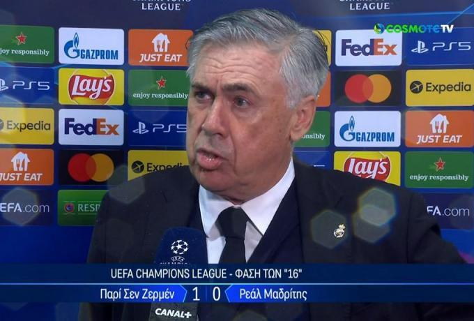 Αντσελότι: «Η Παρί έχει περισσότερες πιθανότητες πρόκρισης» thumb