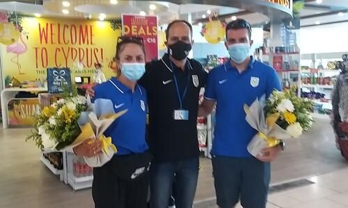 Ο Πρόεδρος της ΚΟΕ υποδέχθηκε Χριστοφόρου και Αθανασιάδη thumb