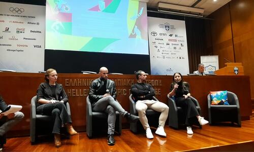 Η Άντρη Χριστοφόρου στο 1ο Συνέδριο αθλητών/αθλητριών Ολυμπιακών αθλημάτων 2023 thumb