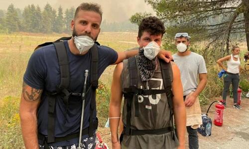 Ο Νίκος Παππάς της ΑΕΚ στη μάχη με τις πυρκαγιές thumb