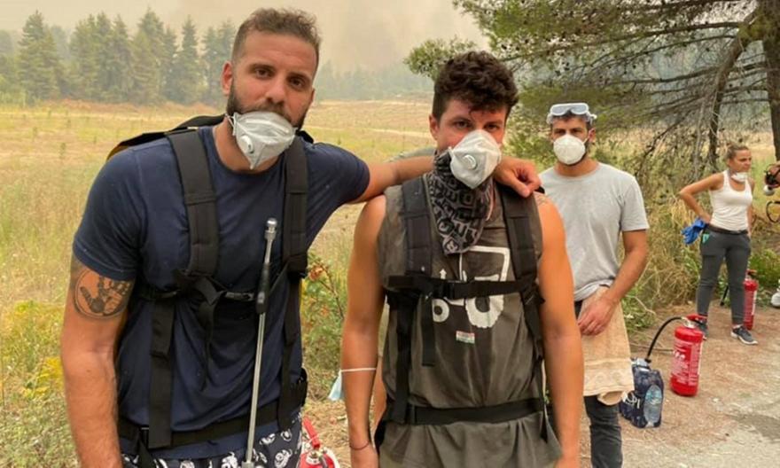 Ο Νίκος Παππάς της ΑΕΚ στη μάχη με τις πυρκαγιές thumb