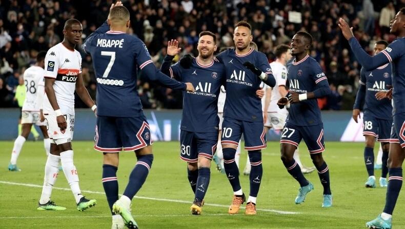 Κλερμόν - Παρί 1-6: «Καθάρισαν» με χατ τρικ Μπαπέ, Νεϊμάρ και... Μέσι thumb