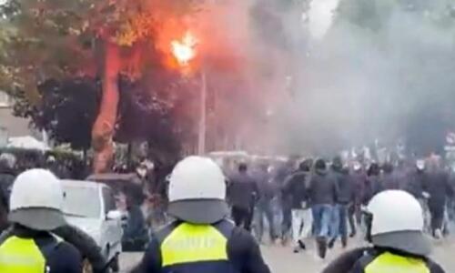 Γερμανοί χούλιγκανς βανδάλισαν καφετέρια φιλάθλων thumb