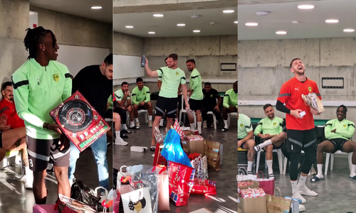 Secret Santa με πολλές εκπλήξεις και γέλια στην ΑΕΚ (ΒΙΝΤΕΟ) thumb